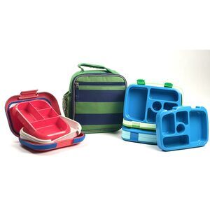 Pottery Barn Kids Lunch Box, 3 Bentgo Lunch Boxes & 2 PBK Reusable Sandwich Bags